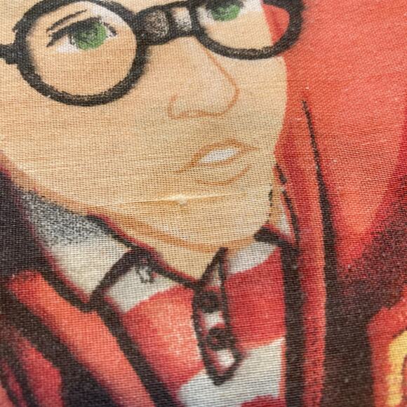 Vintage Harry Potter Blue Quidditch Golden Snitch Kidcore Standard Pillowcase - Picture 7 of 15